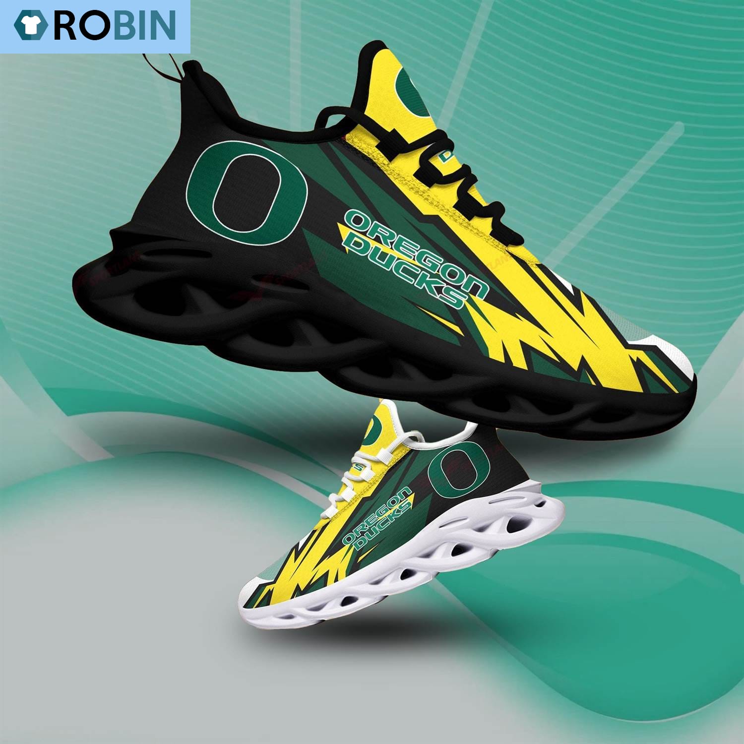 Oregon Ducks Light Sports Shoes, NCAA Gift For Fans