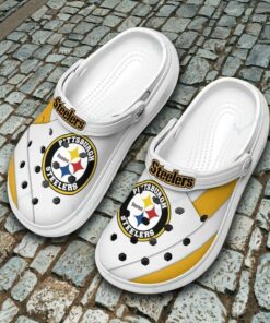Pittsburgh Steelers Crocs Crocband Clogs, Best Football Gifts