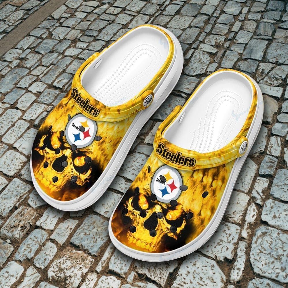 Pittsburgh Steelers Crocs Crocband Clogs, Unique Gifts for NFL Fans