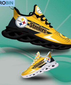 Pittsburgh Steelers Light Sports Shoes, NFL Sneakers Gift For Fans