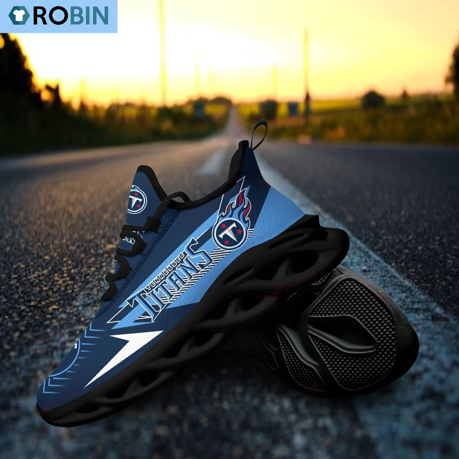 Tennessee Titans Chunky Sneakers, NFL Sneakers Gift For Fans