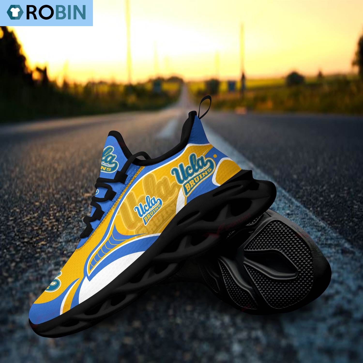 UCLA Bruins Light Sports Shoes, NCAA Shoes Gift For Fans