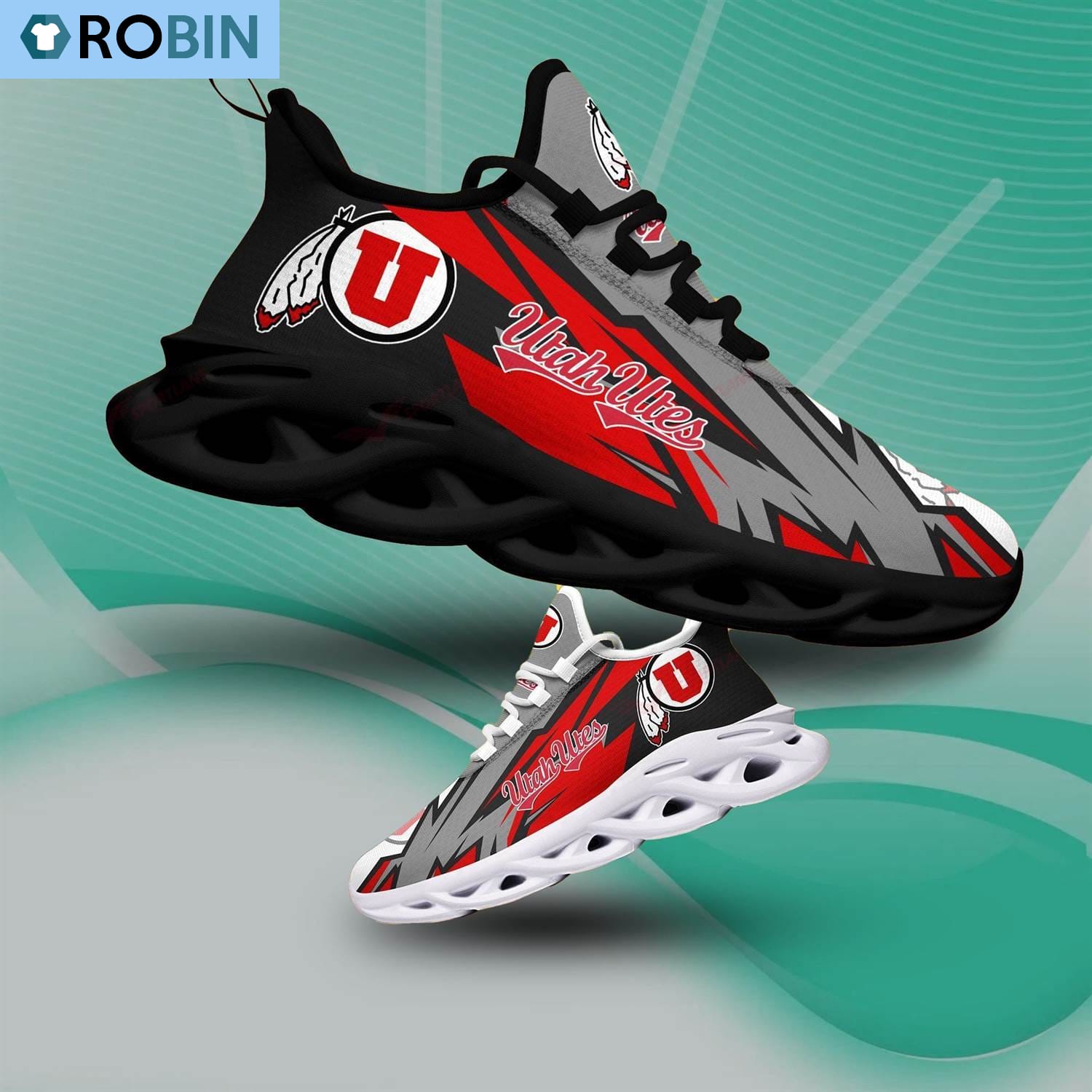 Utah Utes Light Sports Shoes, NCAA Gift For Fans