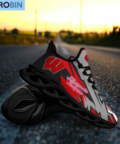 Wisconsin Badgers Light Sports Shoes, NCAA Gift For Fans