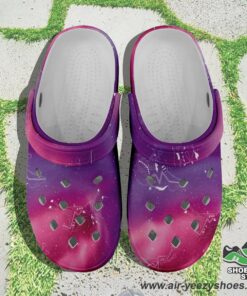 animal ancestors 7 aurora gases pink and purple muddies unisex crocs shoes 1 xn6ibv