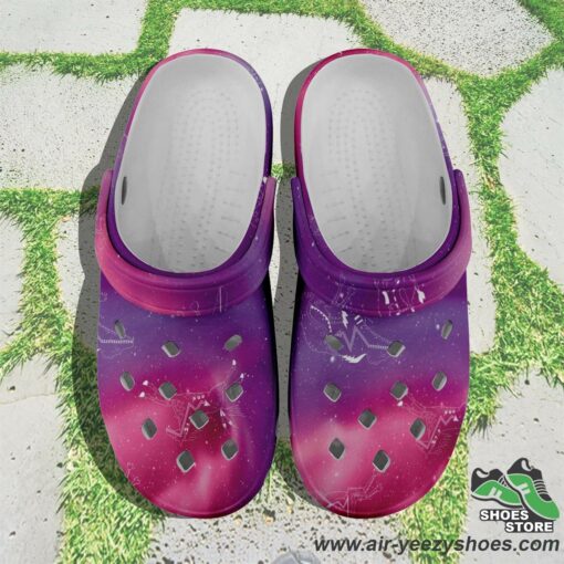 Animal Ancestors 7 Aurora Gases Pink and Purple Muddies Unisex Crocs Shoes