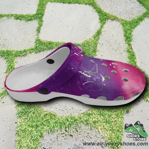 Animal Ancestors 7 Aurora Gases Pink and Purple Muddies Unisex Crocs Shoes