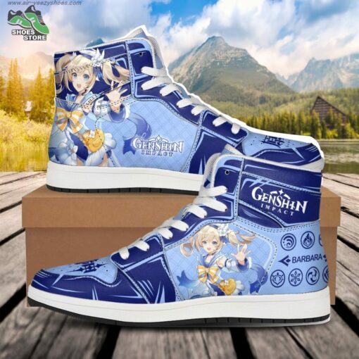 Barbara Summer JD Air Force Sneakers, Anime Shoes for Genshin Impact Fans