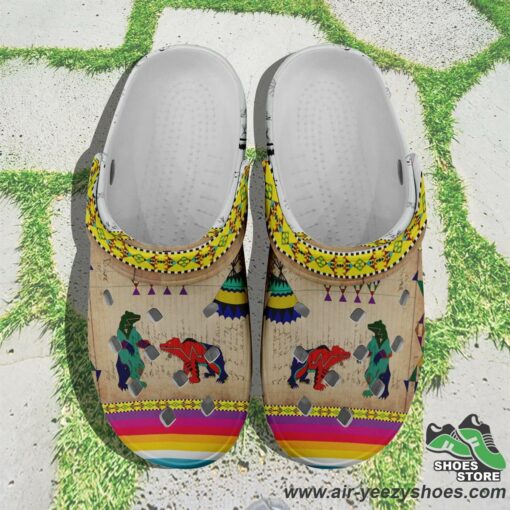 Bear Ledger White Clay Muddies Unisex Crocs Shoes