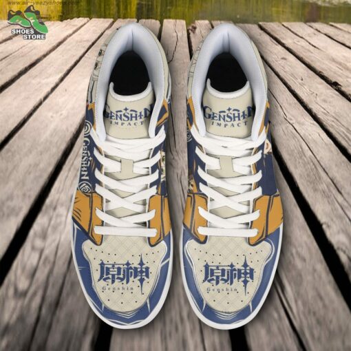 Bennett JD Air Force Sneakers, Anime Shoes for Genshin Impact Fans