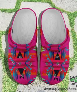 between the mountains pink muddies unisex crocs shoes 1 h2kvpb