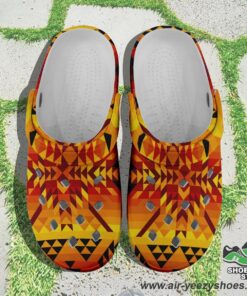 desert geo yellow red muddies unisex crocs shoes 1 v255jv