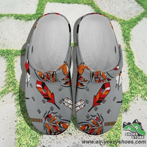 ECM Prayer Feathers Grey Muddies Unisex Crocs Shoes