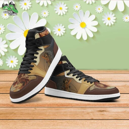 Eren Yeager Attack on Titan Mid 1 Basketball Shoes, Gift for Anime Fan