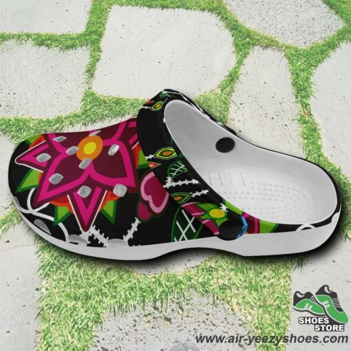 Floral Beadwork Muddies Unisex Crocs Shoes