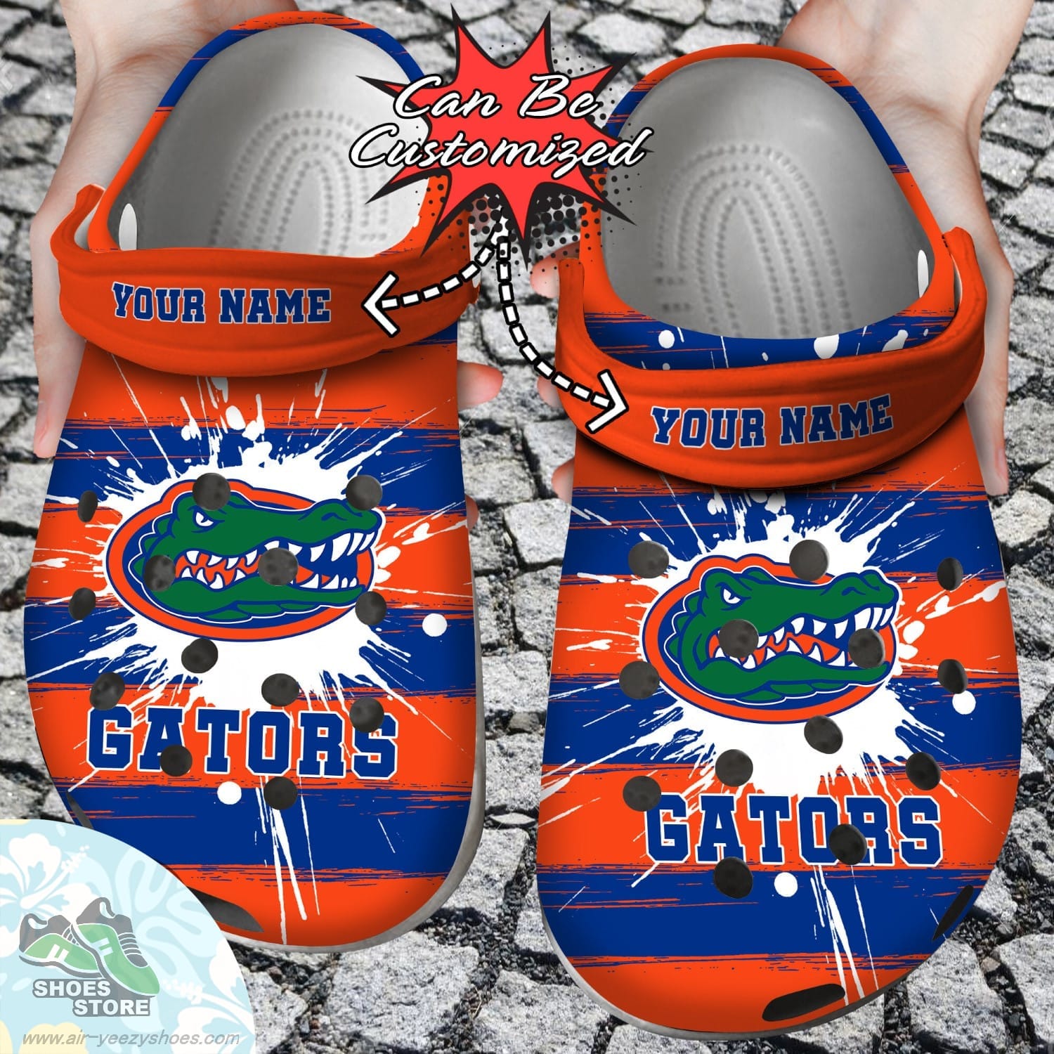 Florida Gators Sport University Spoon Graphics Watercolour Clog Shoes Custom Crocs Shoes
