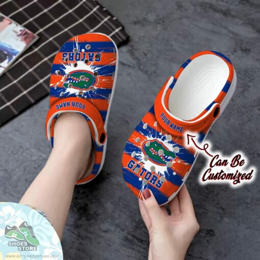 Florida Gators Sport University Spoon Graphics Watercolour Clog Shoes, Custom Crocs Shoes