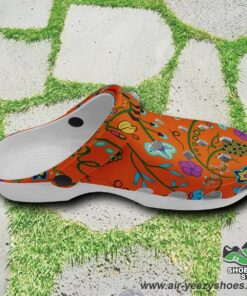 fresh fleur carrot muddies unisex crocs shoes 4 px2led