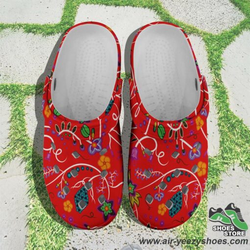 Fresh Fleur Fire Muddies Unisex Crocs Shoes