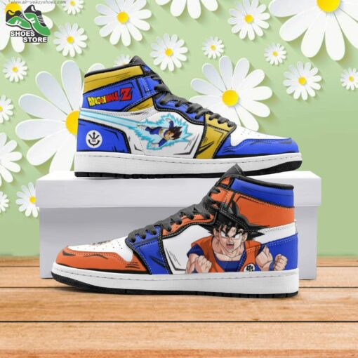 Goku and Vegeta Dragon Ball Z Mid 1 Basketball Shoes, Gift for Anime Fan