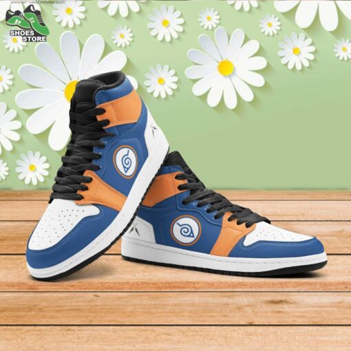 Hidden Leaf Naruto Mid 1 Basketball Shoes, Gift for Anime Fan