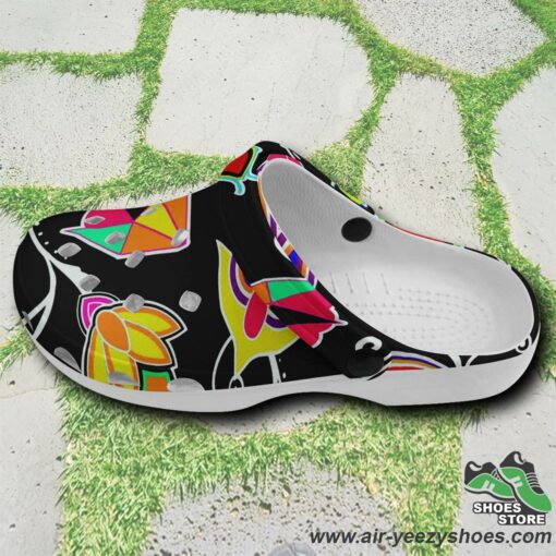 Indigenous Paisley Black Muddies Unisex Crocs Shoes