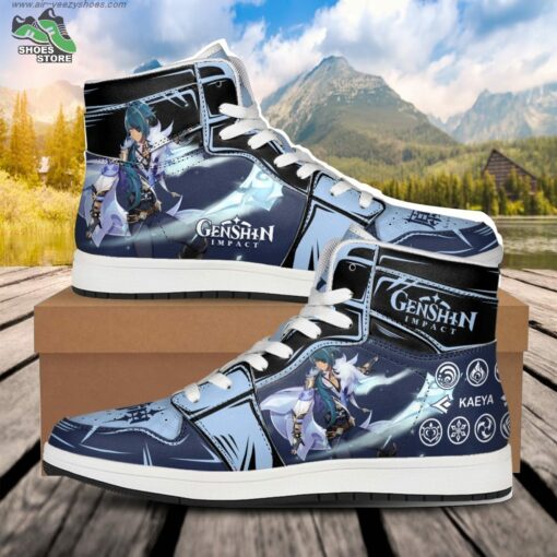 Kaeya Skill JD Air Force Sneakers, Anime Shoes for Genshin Impact Fans