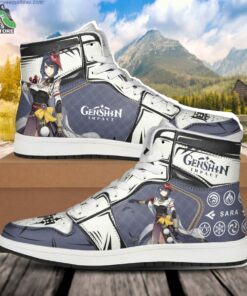Kujo Sara JD Air Force Sneakers, Anime Shoes for Genshin Impact Fans