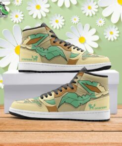 leafeon pokemon mid 1 basketball shoes gift for anime fan 1 s1vdz8