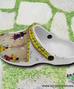 ledger round dance clay muddies unisex crocs shoes 2 tlqmha