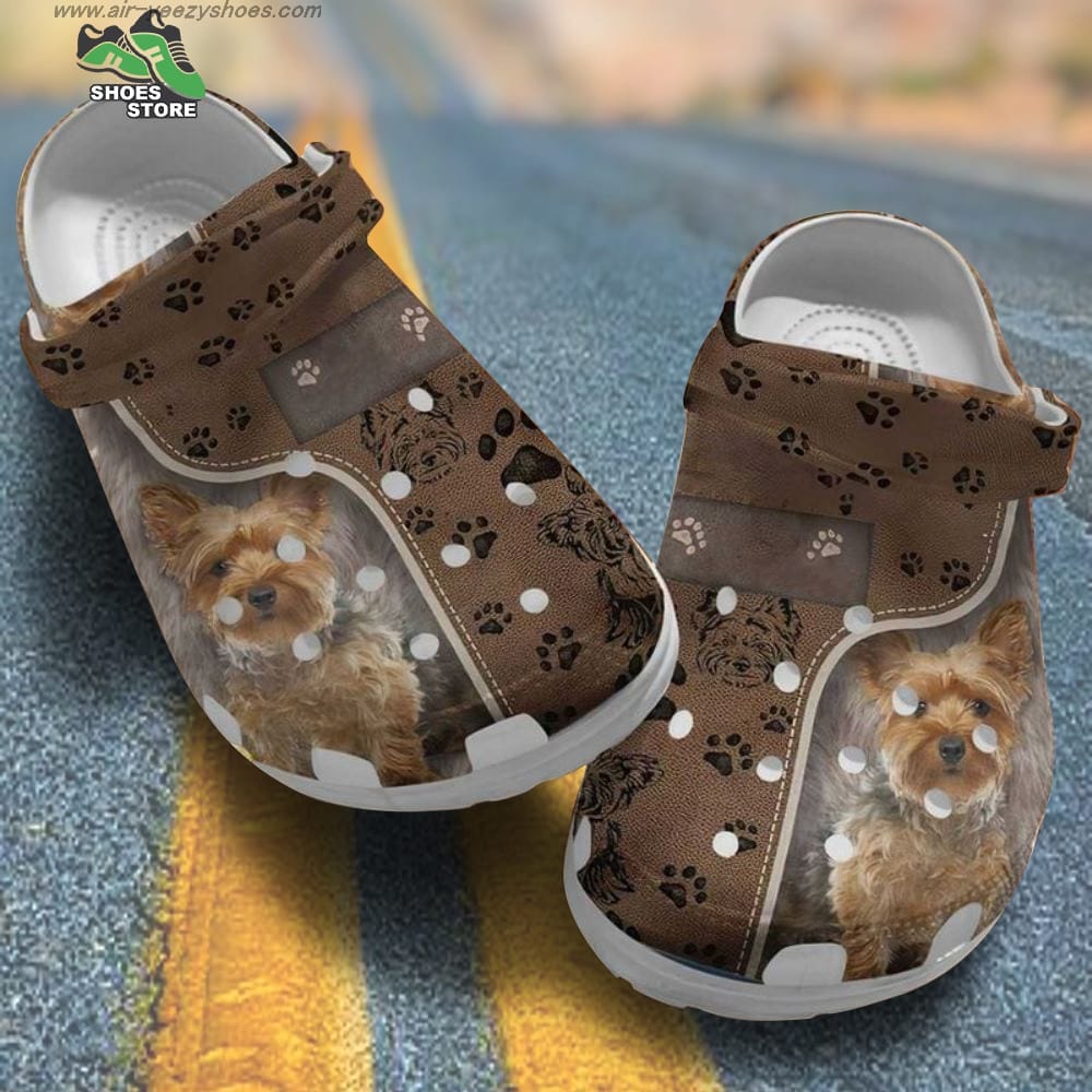 Love Yorkshire Terrier Puppy Paws Crocs Shoes