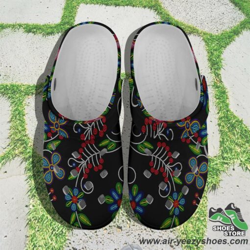 Midnight Garden Black Muddies Unisex Crocs Shoes