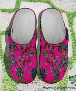 midnight garden pink muddies unisex crocs shoes 1 jliwm6