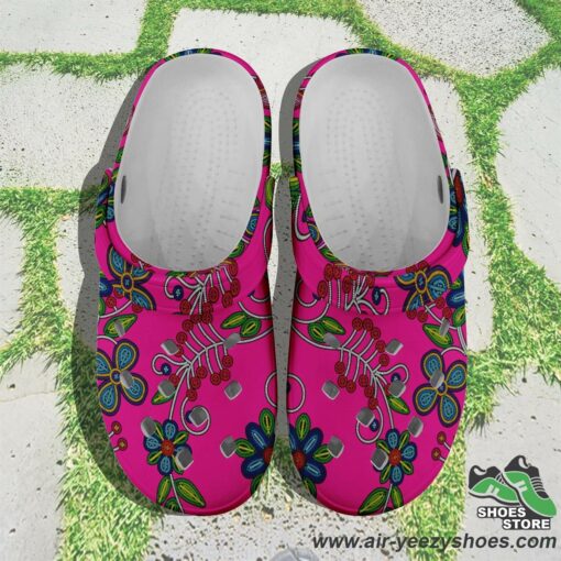 Midnight Garden Pink Muddies Unisex Crocs Shoes