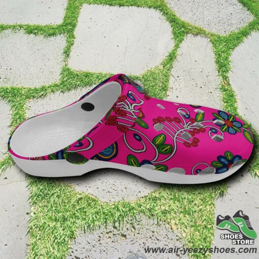 Midnight Garden Pink Muddies Unisex Crocs Shoes