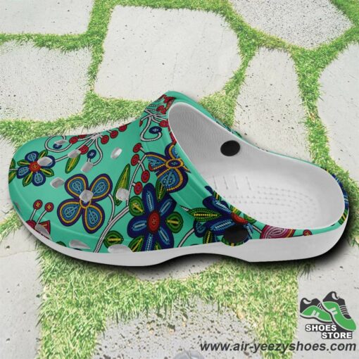 Midnight Garden Turquoise Muddies Unisex Crocs Shoes