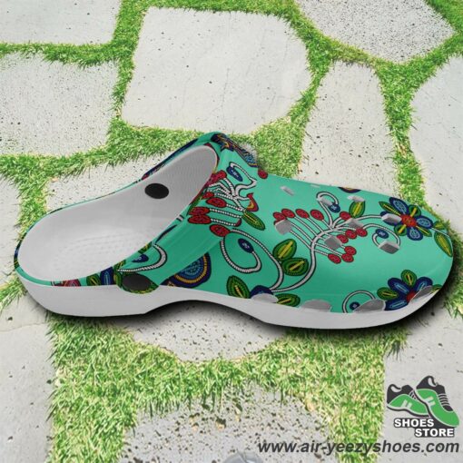 Midnight Garden Turquoise Muddies Unisex Crocs Shoes