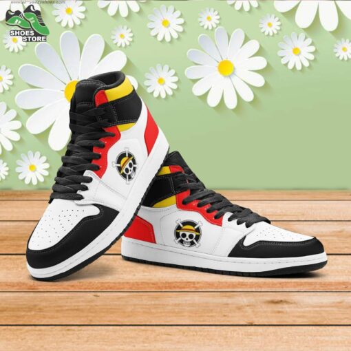 Monkey D. Luffy One Piece Mid 1 Basketball Shoes, Gift for Anime Fan