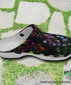 neon floral bear muddies unisex crocs shoes 4 hle4xq