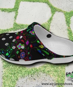 neon floral buffalo muddies unisex crocs shoes 2 p5iene