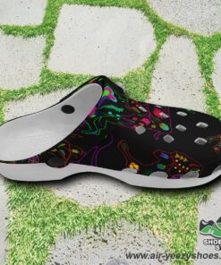 neon floral buffalo muddies unisex crocs shoes 4 dvowy8