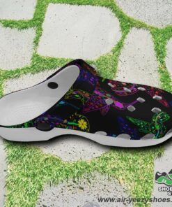 neon floral hummingbird muddies unisex crocs shoes 4 mcxc70