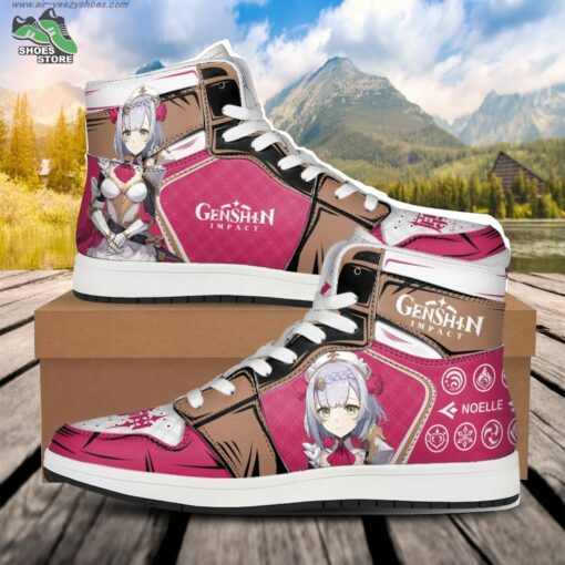 Noelle JD Air Force Sneakers, Anime Shoes for Genshin Impact Fans