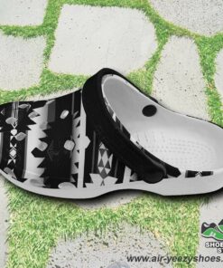 okotoks black and white muddies unisex crocs shoes 2 srnbnd