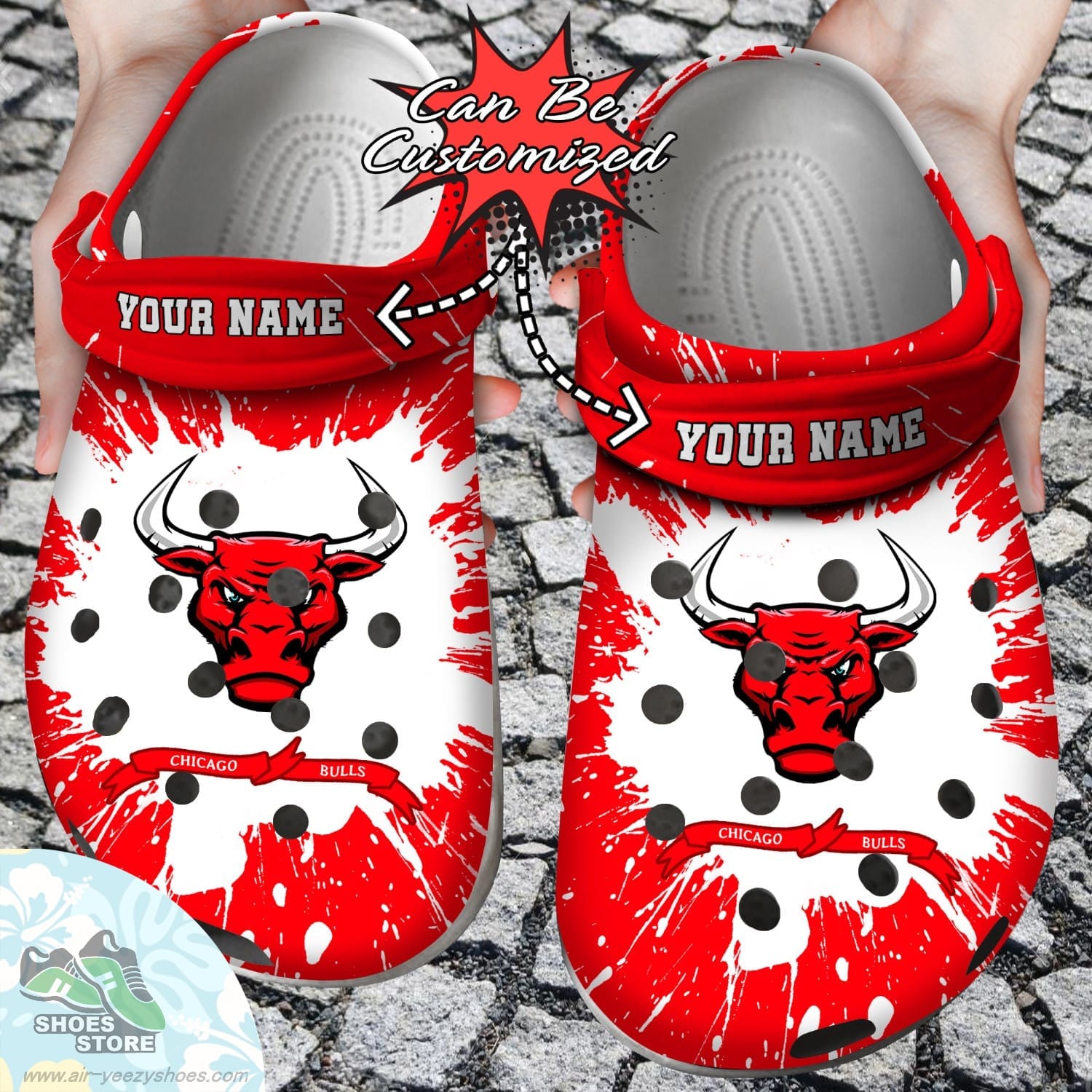 Personalized Chicago Bulls Team Clog Shoes Basketball Crocs Shoes