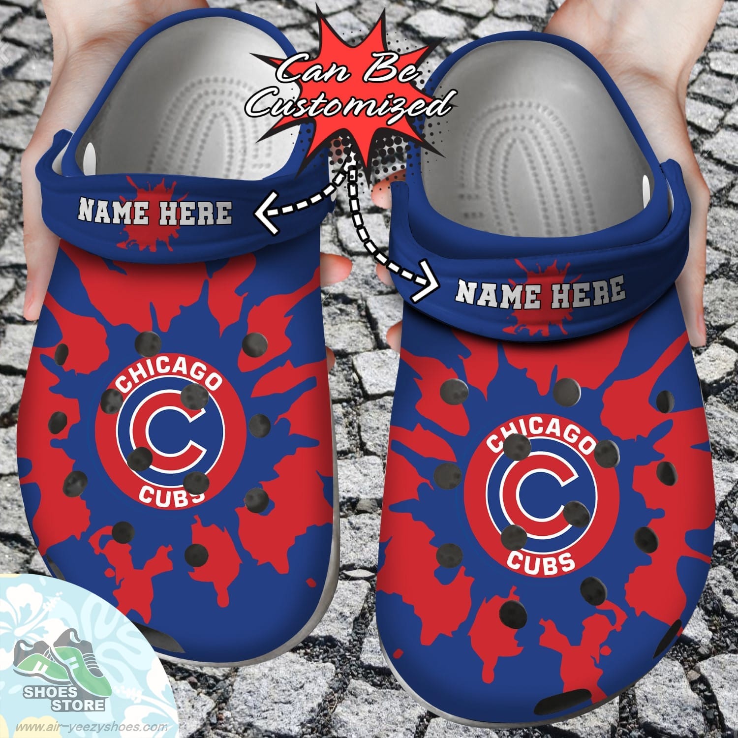Personalized Chicago Cubs Color Splash Clog Shoes Baseball Crocs  Shoes
