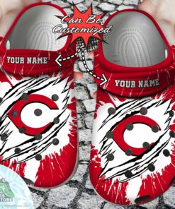 personalized cincinnati reds ripped claw baseball crocs shoes 1 txtrrx