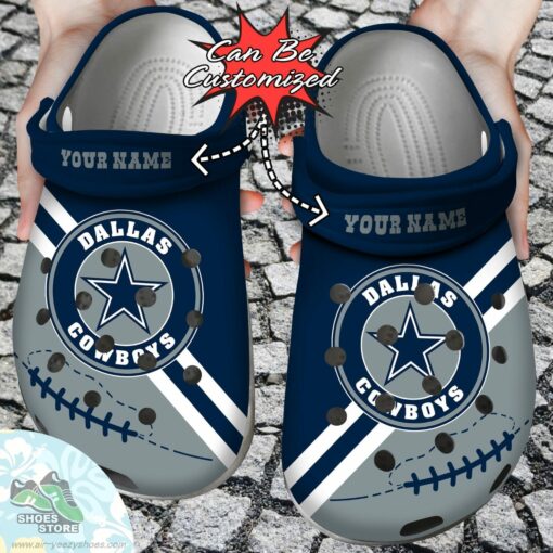 Personalized Dallas Cowboys Football Team Rugby Clog Shoes,Football Custom Crocs Shoes