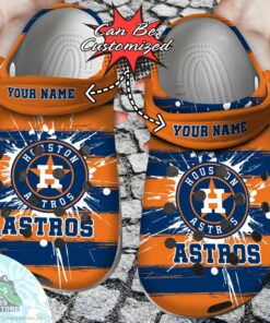 personalized houston astros spoon graphics watercolour baseball crocs shoes 1 lowgph