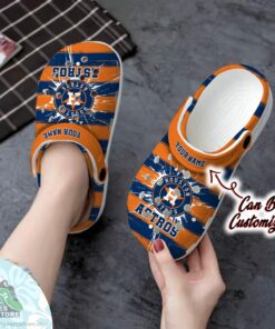personalized houston astros spoon graphics watercolour baseball crocs shoes 2 r9rtue